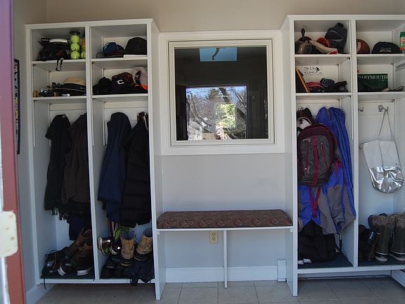 Mudroom with built ins