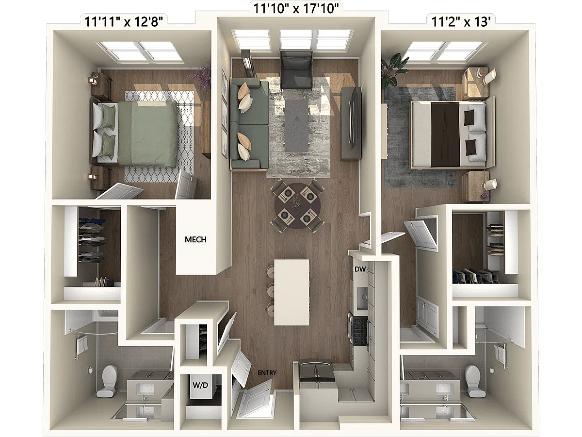 Floor plan B2-Upgrade
