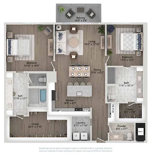 Floor plan B74