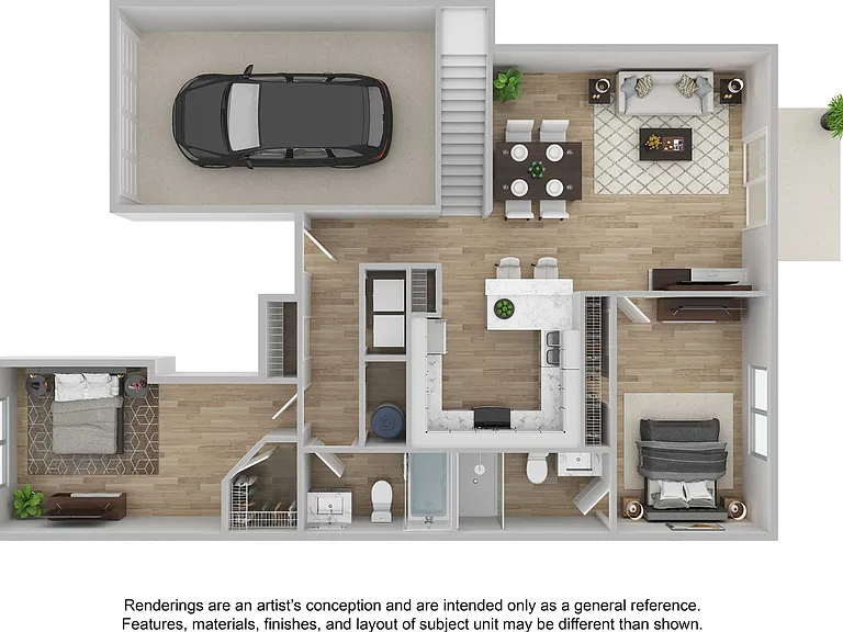 2 Bedroom | 2 Bath | 1370 SF | Loft 2 Bedroom | 2 Bath | 1370 SF | Loft