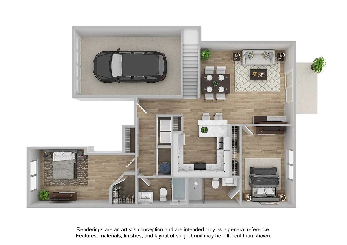 Floor plan Classic (Townhome) | Renovated