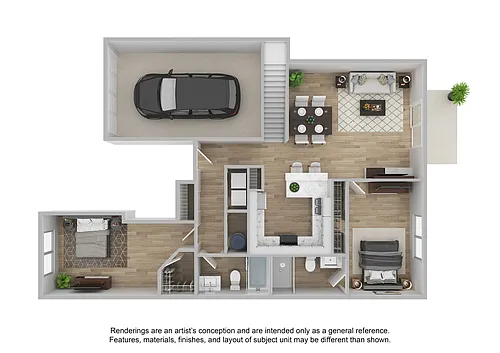 Floor plan Classic (Townhome) | Renovated