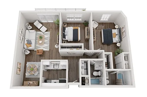Floor plan 2 Bedroom