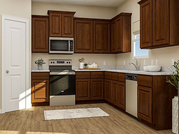 This move-in ready home features gorgeous granite countertops and new appliances