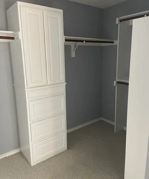 Master bedroom walk in closet.