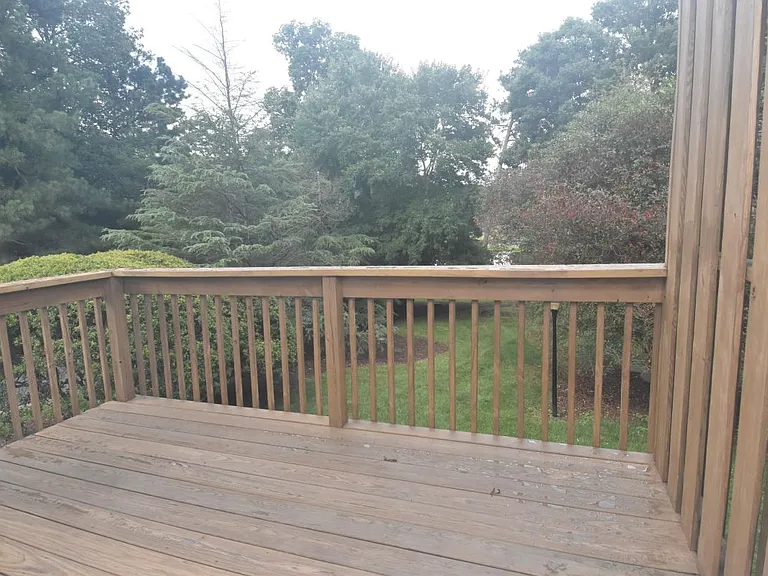 Upstairs deck from LR