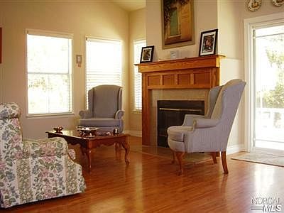 Family room with fireplace