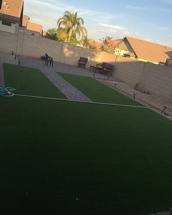 Added pavers & turf