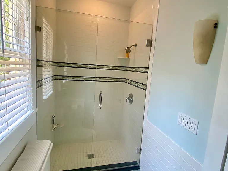 Solid marble floor and counter top