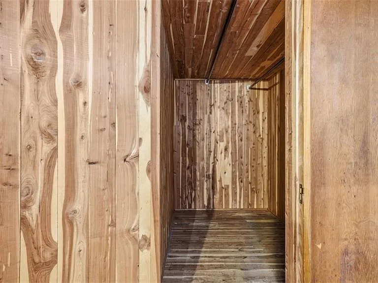 Cedar closet in basement