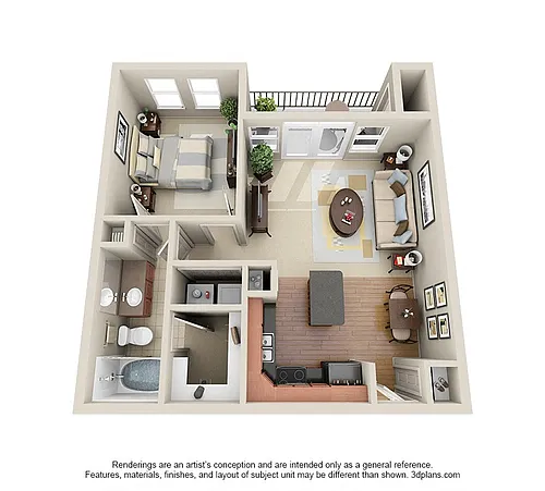 Floor plan Uptown (A4)
