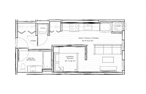 Floor plan Studio A