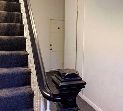 Clean and bright front entrance.