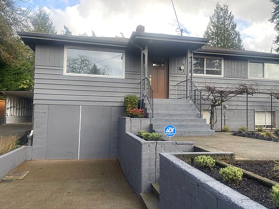 Garage doors with access to basement
