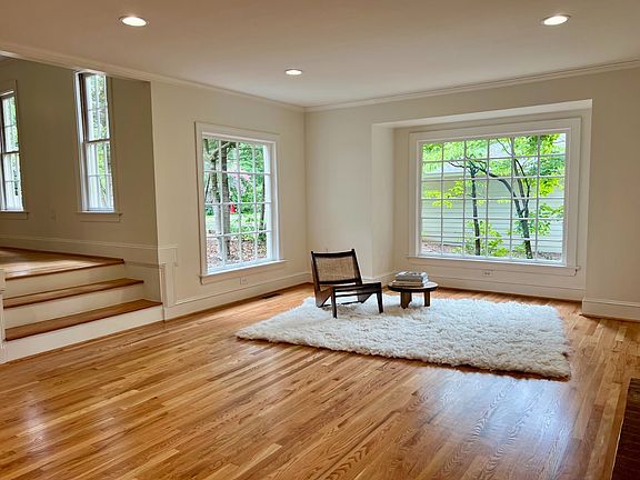 New hardwoods in living space.