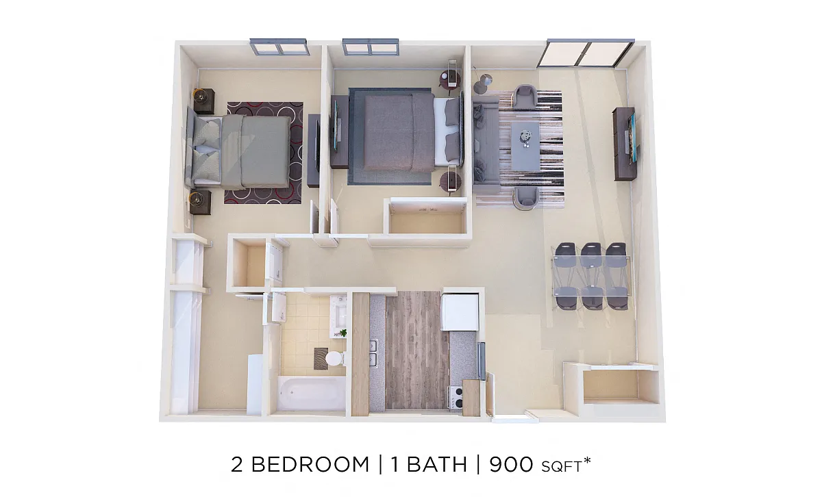 Floor plan Two Bedroom