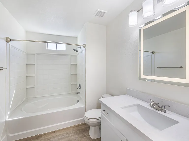 The bathrooms have been transformed into serene retreats, featuring spa-like tubs that provide a relaxing escape.