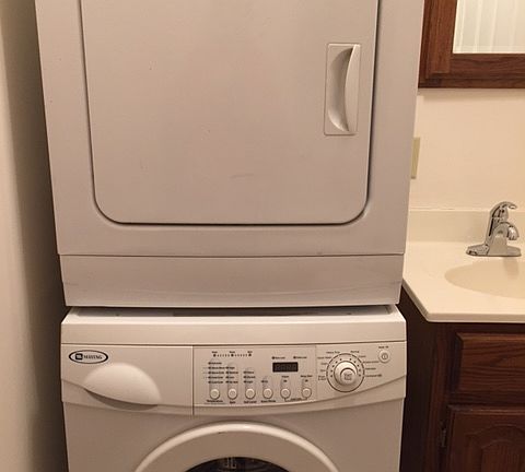 Laundry in 1/2 bath