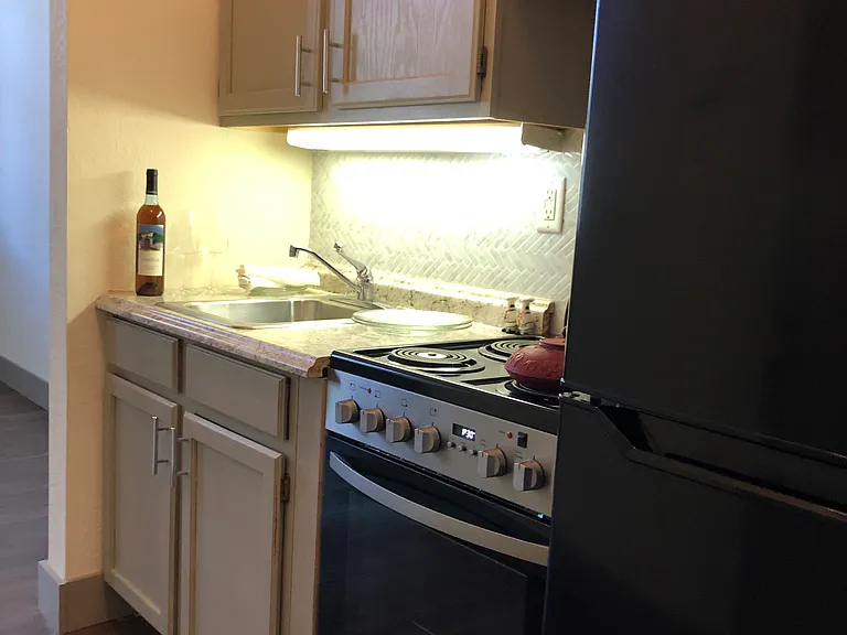 Kitchen in ground floor studio