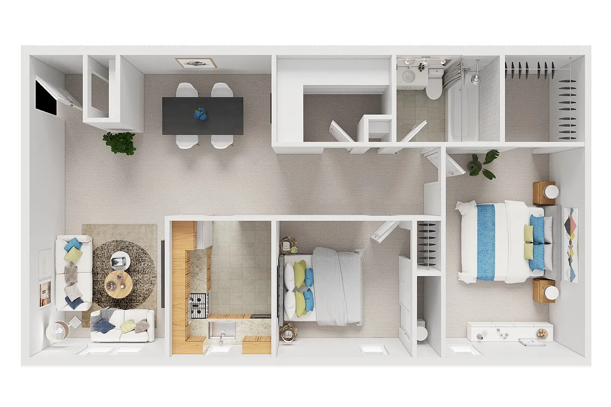 Floor plan 2 Bedroom