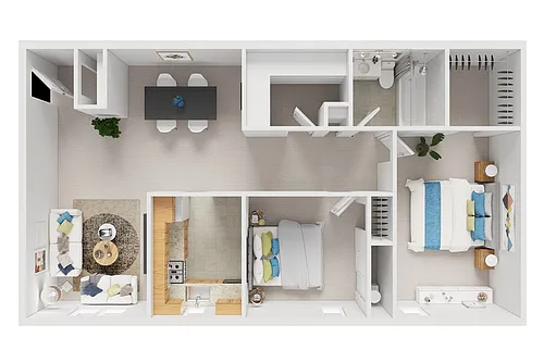 Floor plan 2 Bedroom