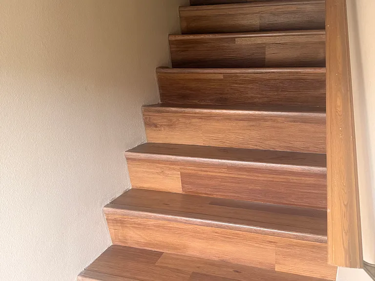 Stairs from main bedroom to loft