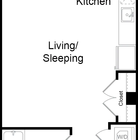 Serenity - S15 - 1 Beds - 1 Baths - 555 Sq. ft.