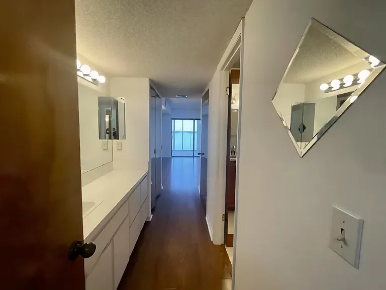 A large makeup vanity area with sink off of Master Bedroom and Master Bath.