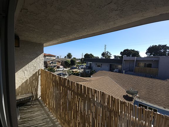 Unit #9 has a balcony. This photo is from a similar unit.