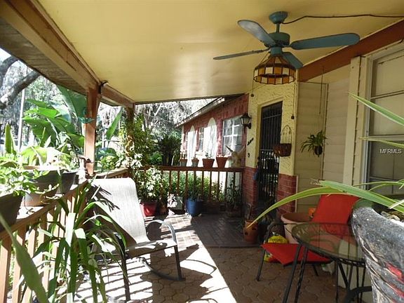 Spacious front porch