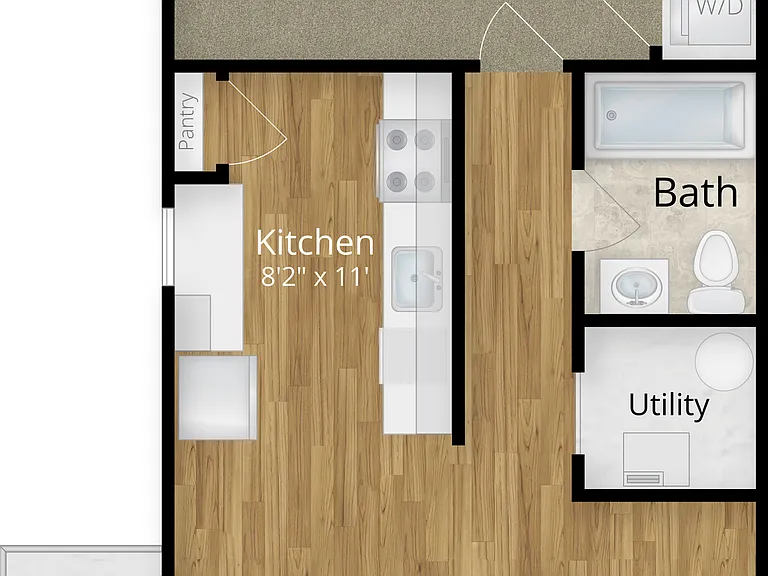 Phoenix View 1 Bedroom with Balcony Phoenix View 1 Bedroom with Balcony
