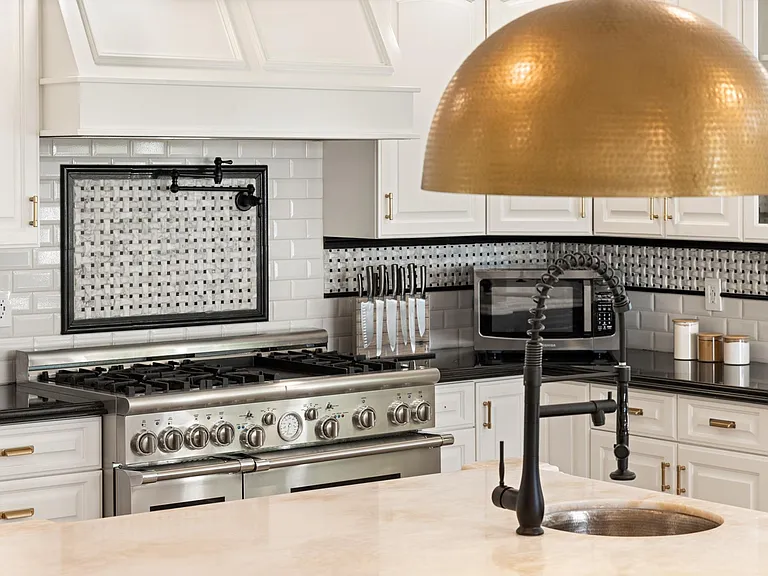 Culinary brilliance awaits in a perfectly set kitchen.