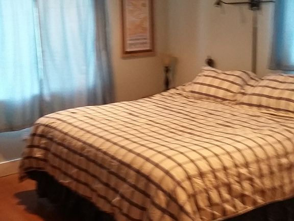 Master bedroom with king bed.