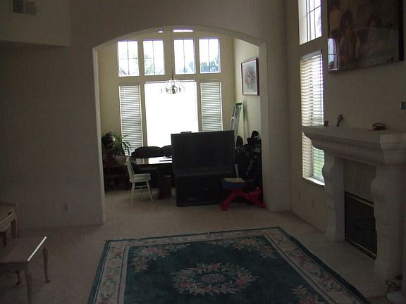 Vaulted ceiling living room