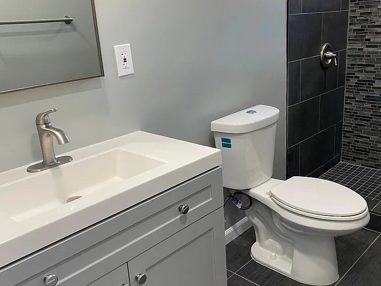 New vanity, sink, mirror - completely updated