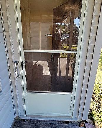 Storm door,wooden front door