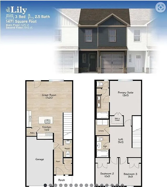 3 bed, 2.5 bath, 1471 sqft, $2,200 — Photo 2