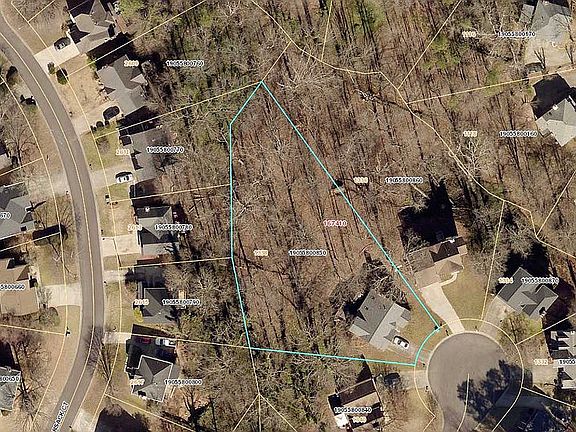 Aerial view of the lot.