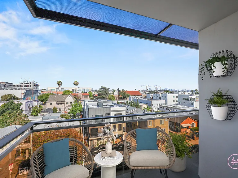 Spacious Patio with Views of Los Angeles -Osbourne Floor Plan