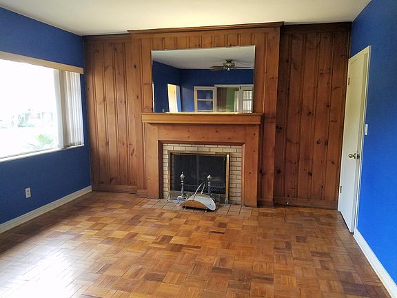 Cozy living room with functional fire place