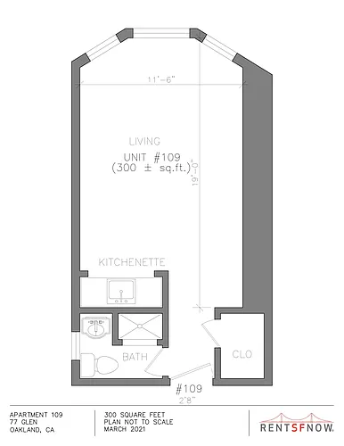 Floor plan 1 Studio 1 Bath Apartment