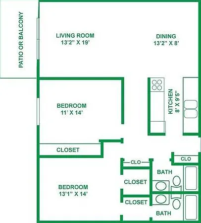 White Oak, Spacious 2 bedroom 2 bath, open floor plan with patio/balcony. White Oak, Spacious 2 bedroom 2 bath, open floor plan with patio/balcony.