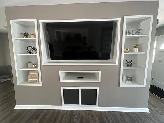 built-in entertainment center