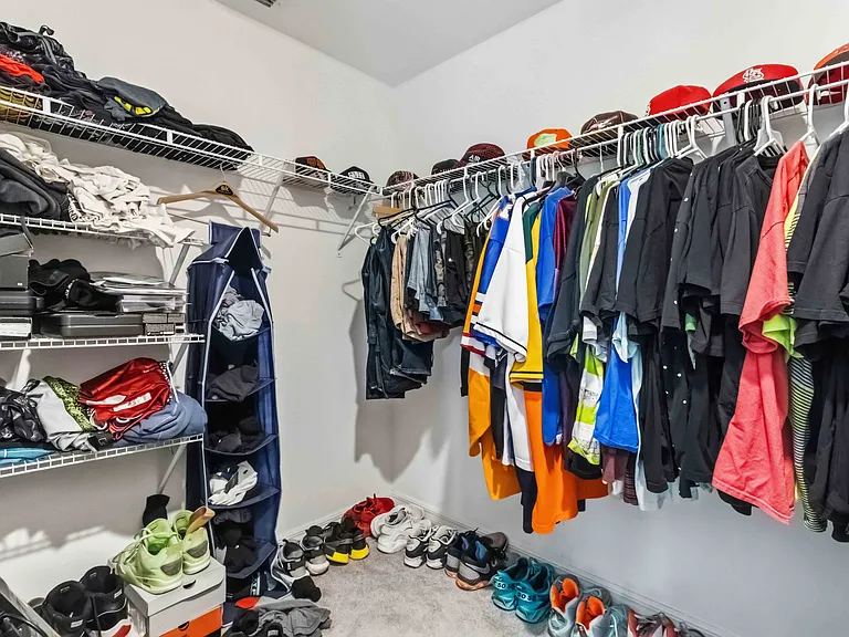 Master walk in closet
