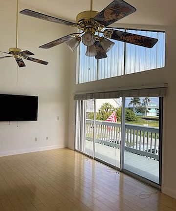 Living Room with Cathedral ceiling,