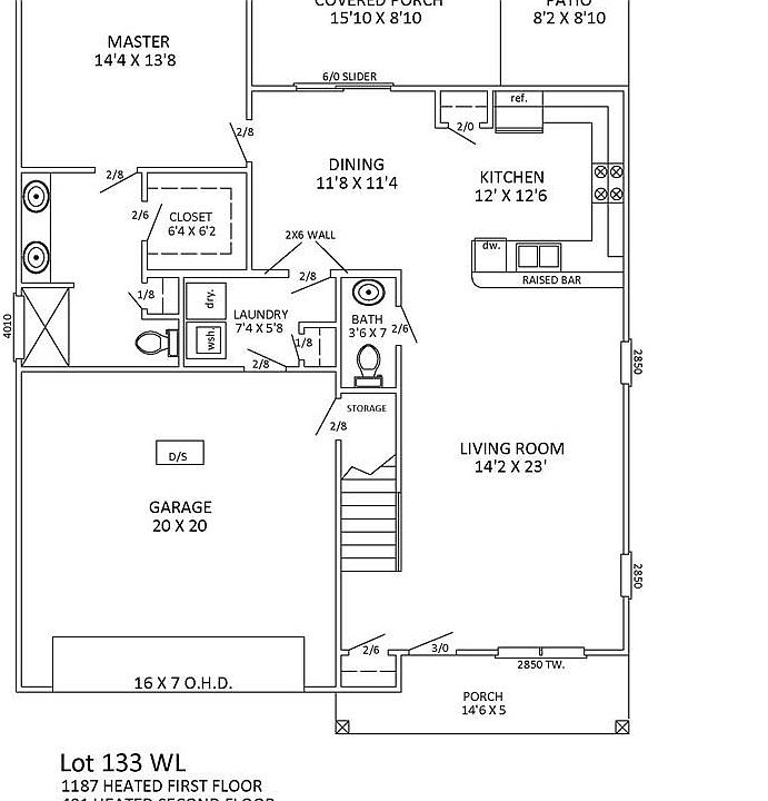 2nd image of 1312 Teal Ct. Lot 133 Tybee Plan
