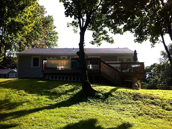 Rear deck view from shed