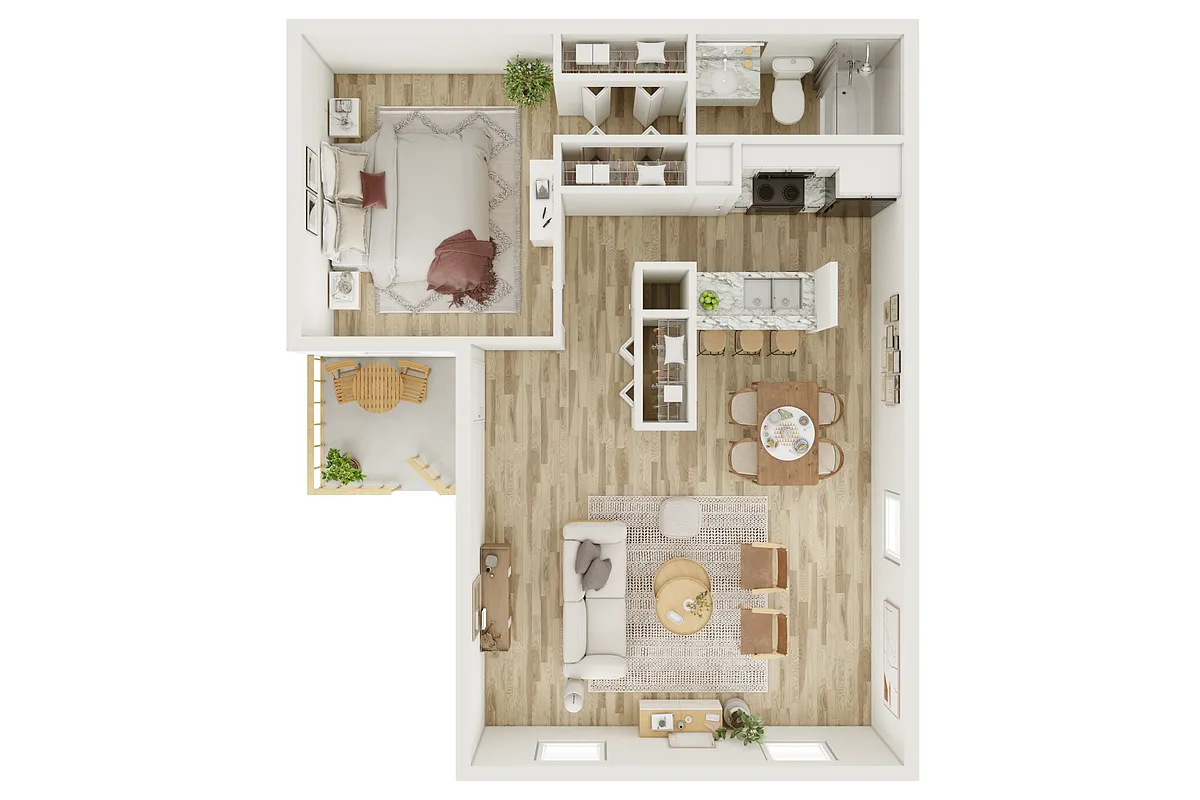 Floor plan 1x1 REEP Reno