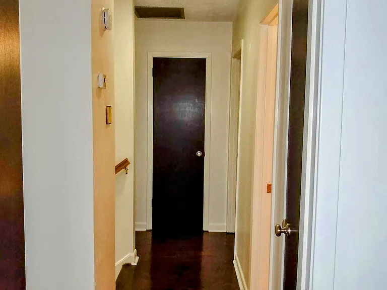 Hall with linen closet.