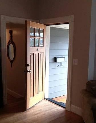 Front Door, steps and hall to BR 1 & 2